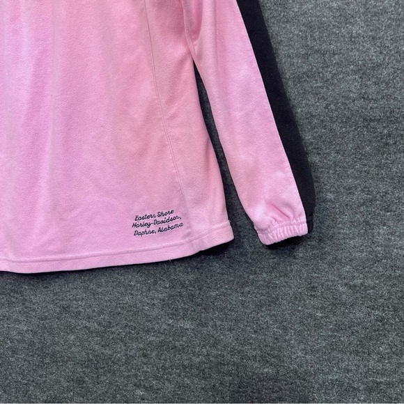 Harley Davidson Women’s Pink Fleece Quarter-Zip Pullover Size M - Picture 4 of 12